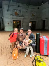 Taylor Family in Amtrak King Street Station Seattle 14
