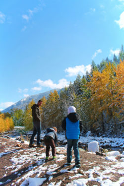 Taylor Family in fall on Flathead River Flathead National Forest Montana 4