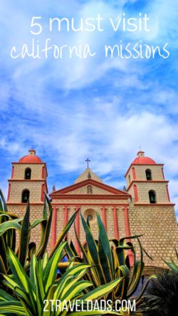 Traveling in California will take you to countless historical sites, including the California missions. Here are 5 California Missions you'll see when driving El Camino Real from San Diego to San Francisco is non-stop beauty and history. 2traveldads.com