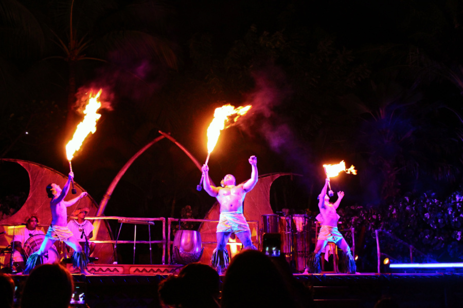 Dancers at Ka Waa Luau Disney Aulani Oahu 3