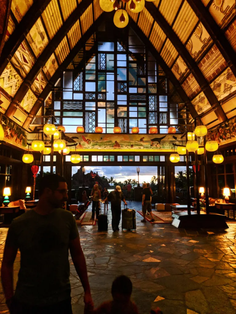 Hotel Lobby building of Disney Aulani Oahu 2