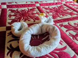 Mickey Mouse towel art at Disney Aulani Oahu 1