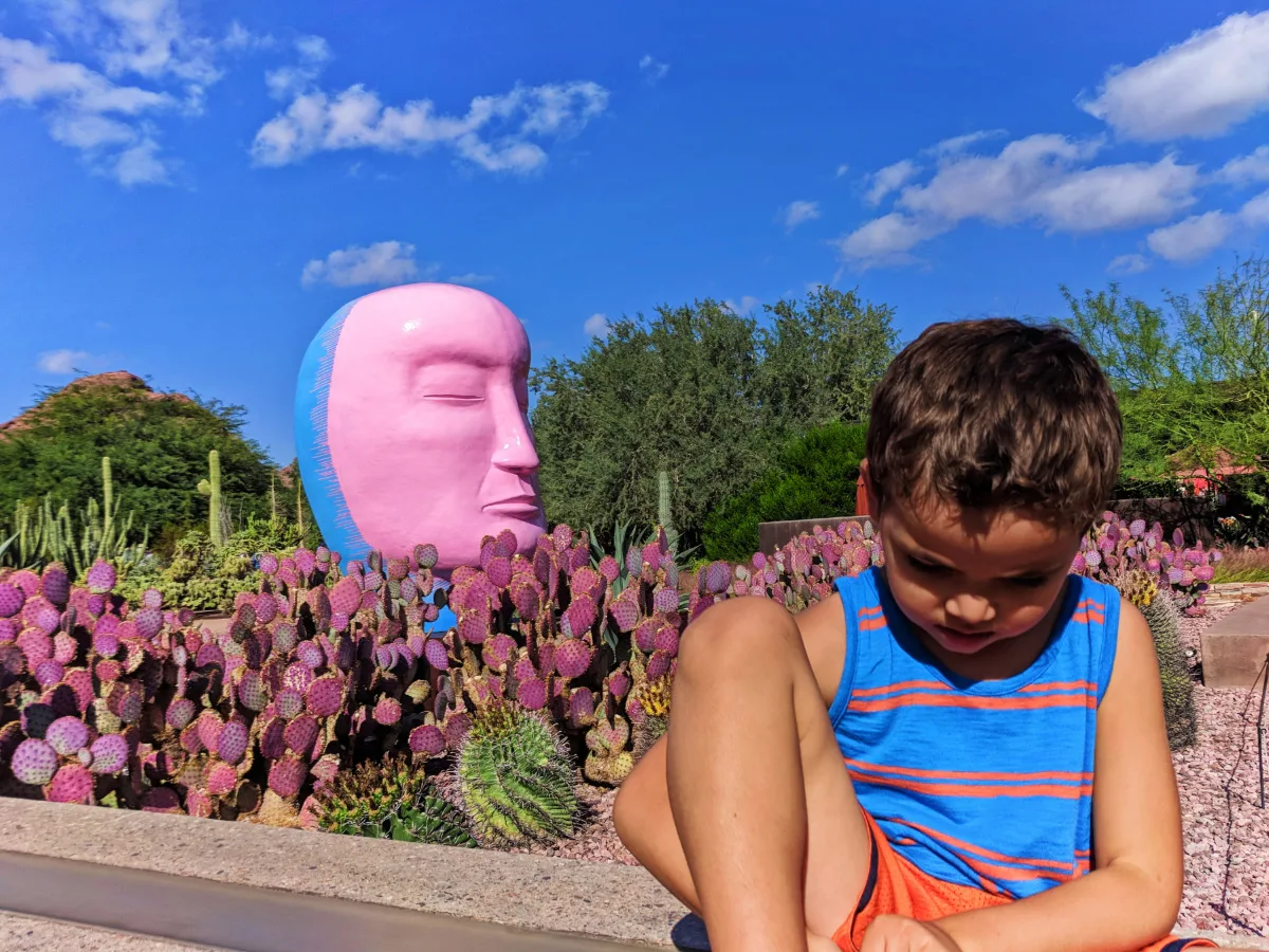 Taylor Family at Desert Botanical Garden Phoenix Tempe 3