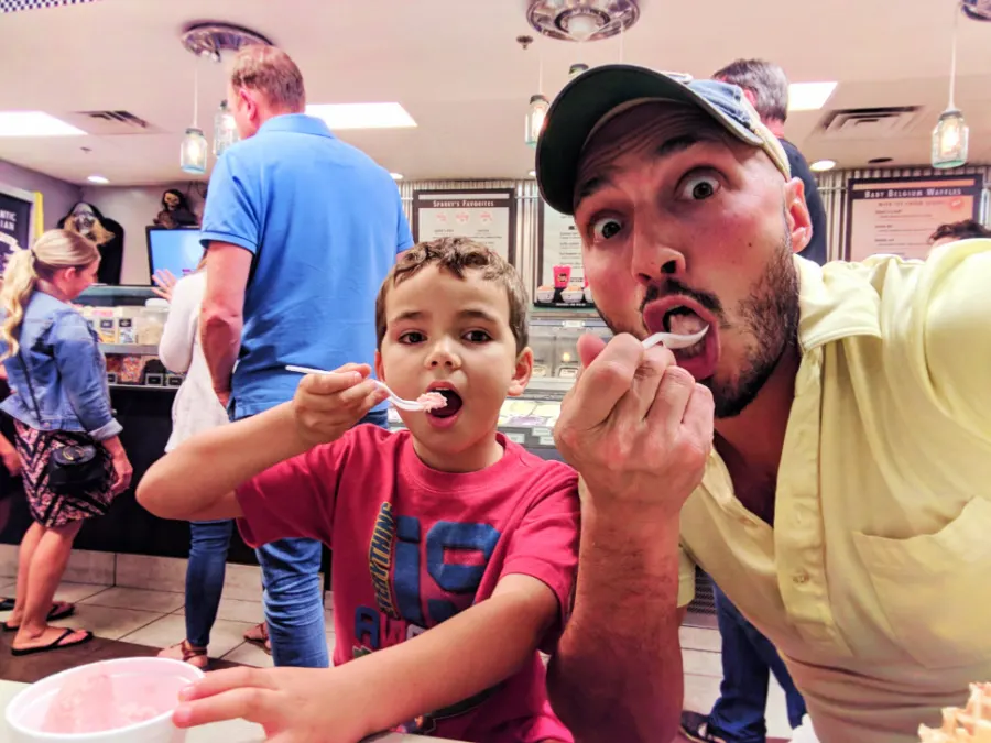 Taylor Family at Sparkey's Ice Cream Downtown Tempe 2