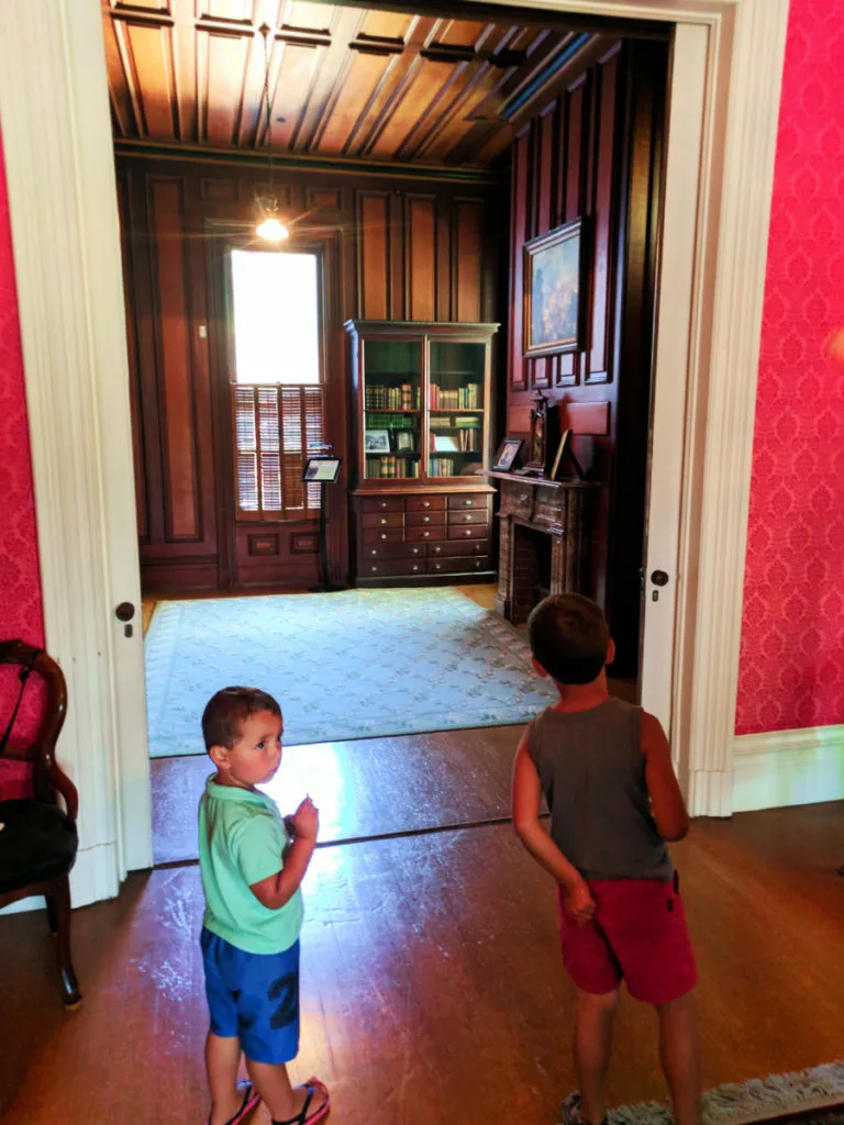Taylor Family in mansion at John Muir National Historic Site Martinez East Bay 2