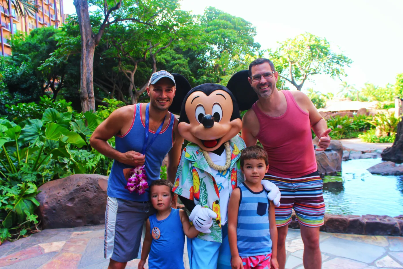 Taylor Family with Mickey Character Dining at Disney Aulani 4