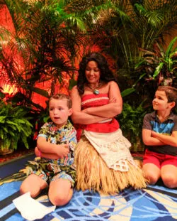 Taylor Family with Moana at Disney Aulani 7