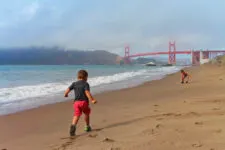 Taylor family at Golden Gate Bridge from Baker Beach GGNRA San Francisco 16