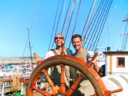 Taylor family at San Francisco Maritime National Historic Park 1