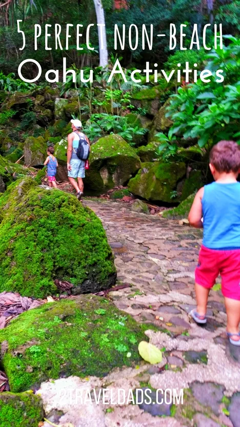 There are plenty of non-beach activities on Oahu to create an unforgettable family Hawaiian vacation. From hiking to waterfalls in the jungle to Hawaiian food, so much to do and see around Oahu away from the beach. 2traveldads.com