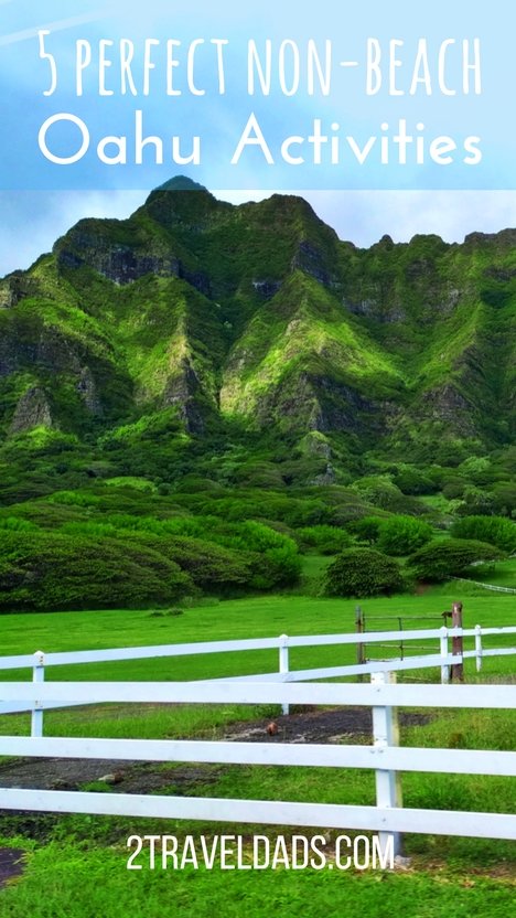 There are plenty of non-beach activities on Oahu to create an unforgettable family Hawaiian vacation. From hiking to waterfalls in the jungle to Hawaiian food, so much to do and see around Oahu away from the beach. 2traveldads.com