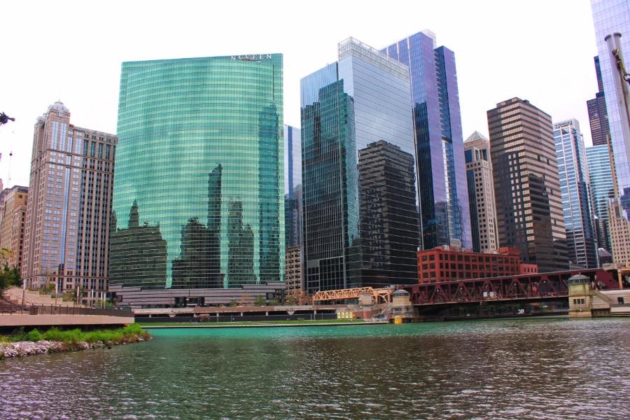 Chicago Skyline from Architecture Boat Tour Downtown Chicago 4