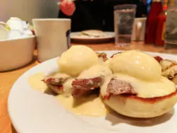 Chili Benedict with Pork Medalions Bongo Room Uptown Chicago 1