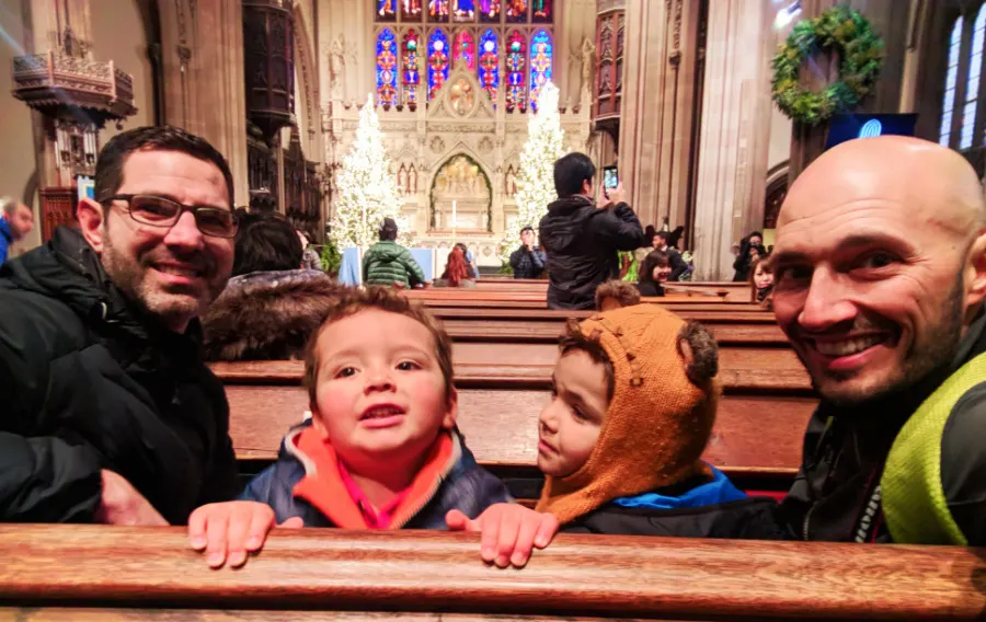 Taylor Family exploring Wall St NYC