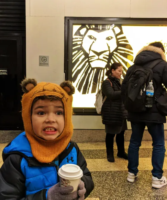 Taylor Family at Lion King on Broadway Minskoff Theater