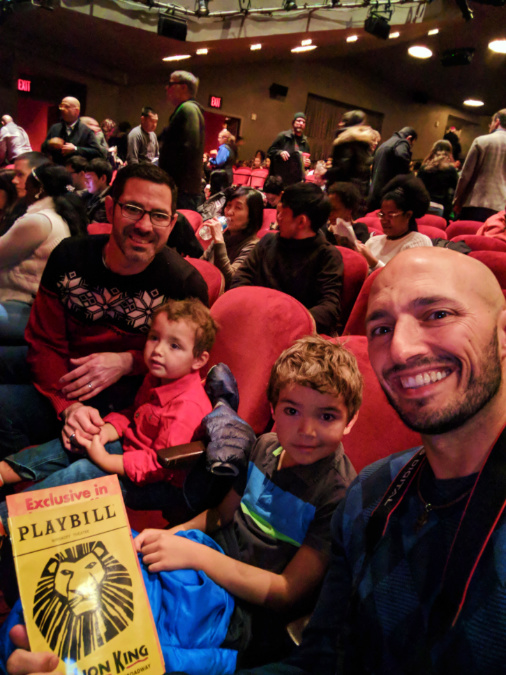 Taylor Family at Lion King on Broadway Minskoff Theater
