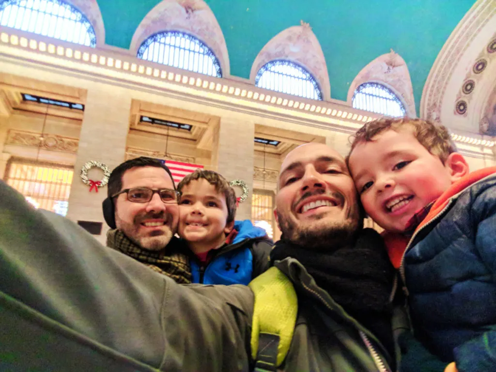 Taylor Family exploring Midtown Manhattan at Christmas