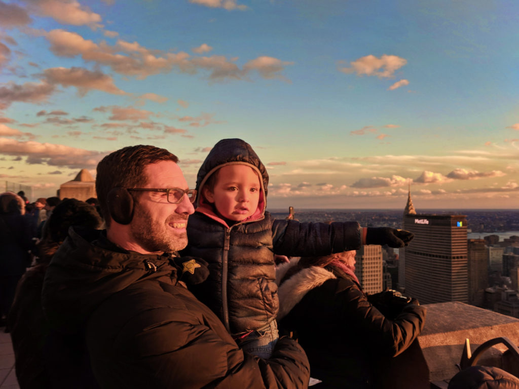 Taylor Family doing Top of the Rock CityPASS NYC