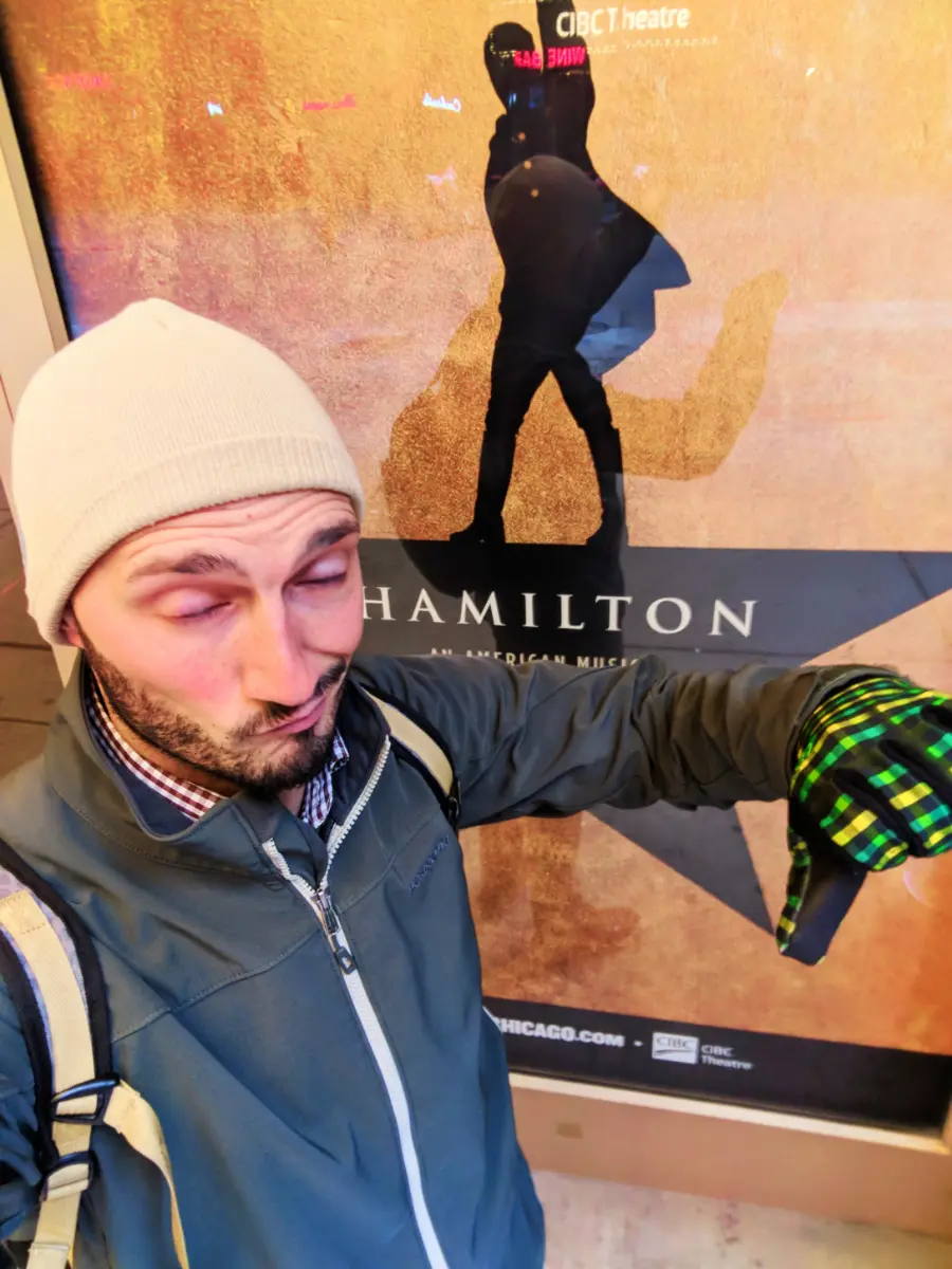 Rob Taylor without Hamilton tickets Theater District Downtown Chicago 1