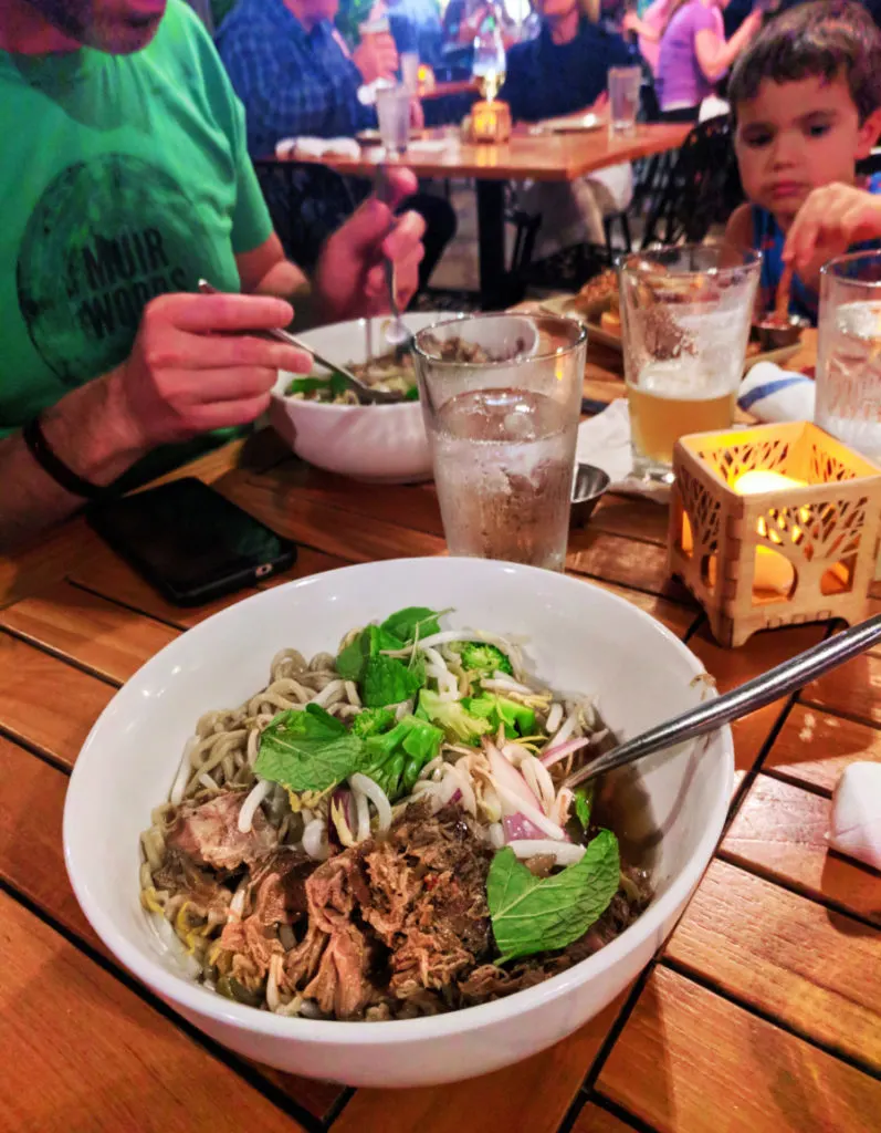 Saimin noodles from Monkeypod Restaurant KoOlina Oahu 1