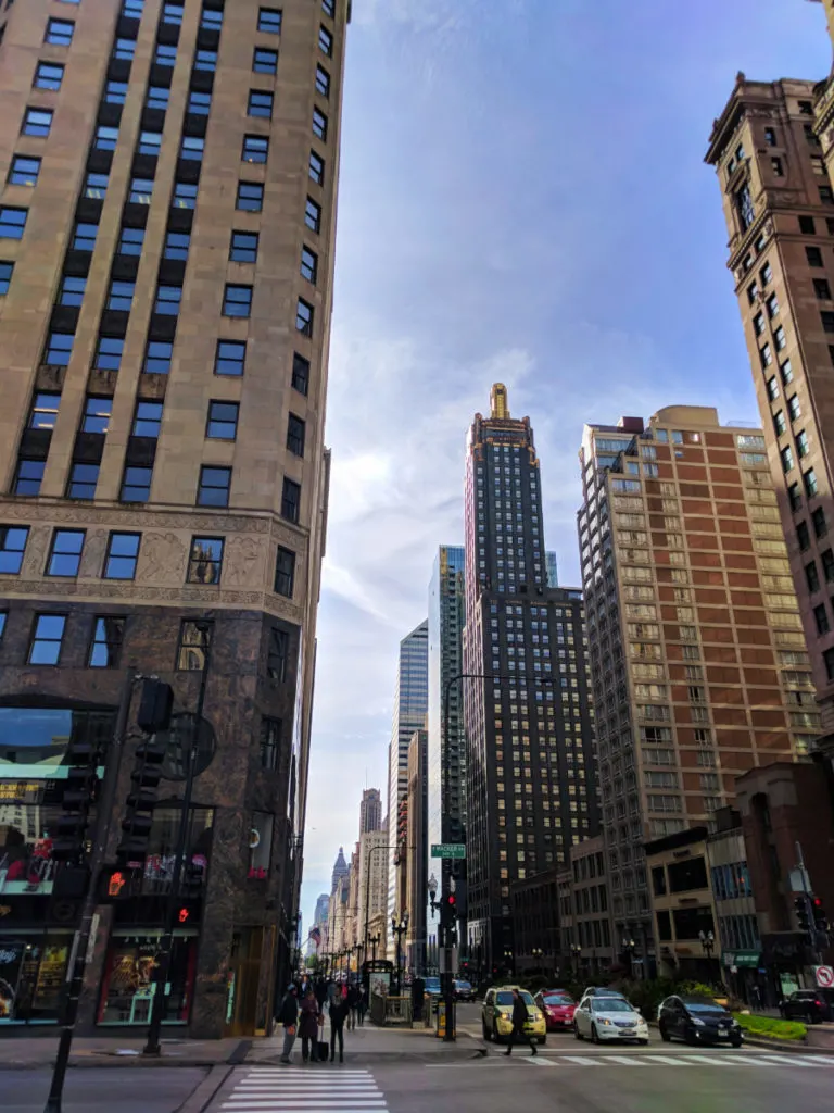 Tall Buildings on Michigan Ave Magnificient Mile Downtown Chicago 3