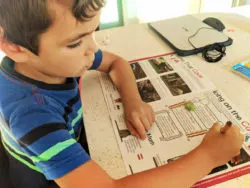 Taylor Family doing Junior Ranger Program WorldSchooling 6