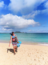 Taylor family at beach Lanikai Kailua Oahu 21