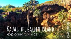 Each of the Hawaiian Islands is very different, and exploring Kauai with kids is a relaxed adventure. From waterfalls to natural wonders, the Garden Island is mellow and gorgeous. Perfect for a Hawaiian family vacation. 2traveldads.com