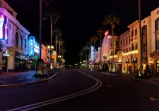 Hollywood Blvd Universal Studios Florida Orlando at night 2