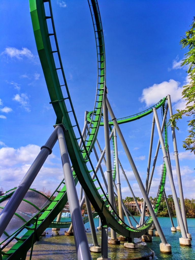Incredible Hulk rollercoaster at Universals Islands of Adventure Universal Orlando 1