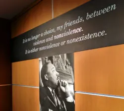 Non-violence quote at Martin Luther King Jr National Historic Site Atlanta 1