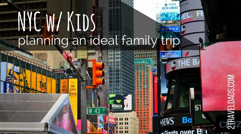 NYC with kids is an epic family travel experience. Iconic sites and museums, great food and culture from around the world. Planning activities and using rewards for an ideal trip makes NYC with kids affordable and fun. 2traveldads.com