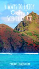 Taking the Scenic Route around Oahu is an exciting adventure with your family, hitting beaches, coves, jungles and great food. 2traveldads.com