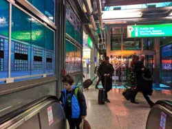 Taylor Family at Newark Airport AirTrain station 1