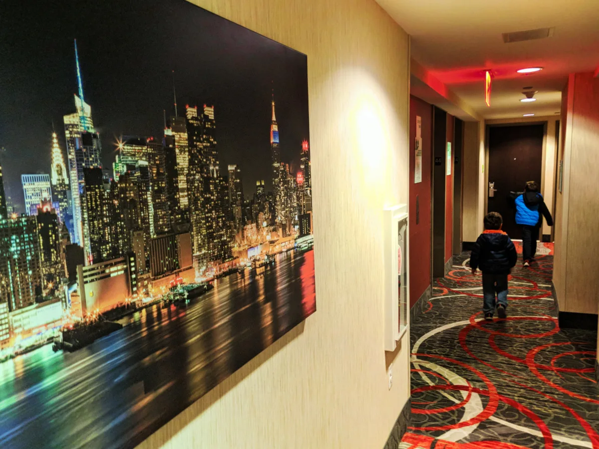 Taylor Family in Holiday Inn Manhattan Financial District NYC 1