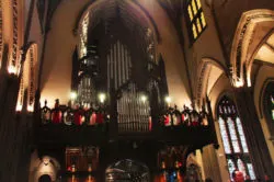 Inside Trinity Church Wall Street Subway station Lower Manhattan NYC 2