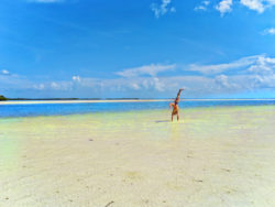 Rob Taylor Handstand in water at Isla Holbox 1