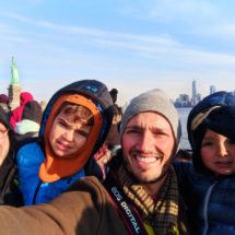 Taylor Family heading to Statue of Liberty via Liberty Cruises Ship New York City 4