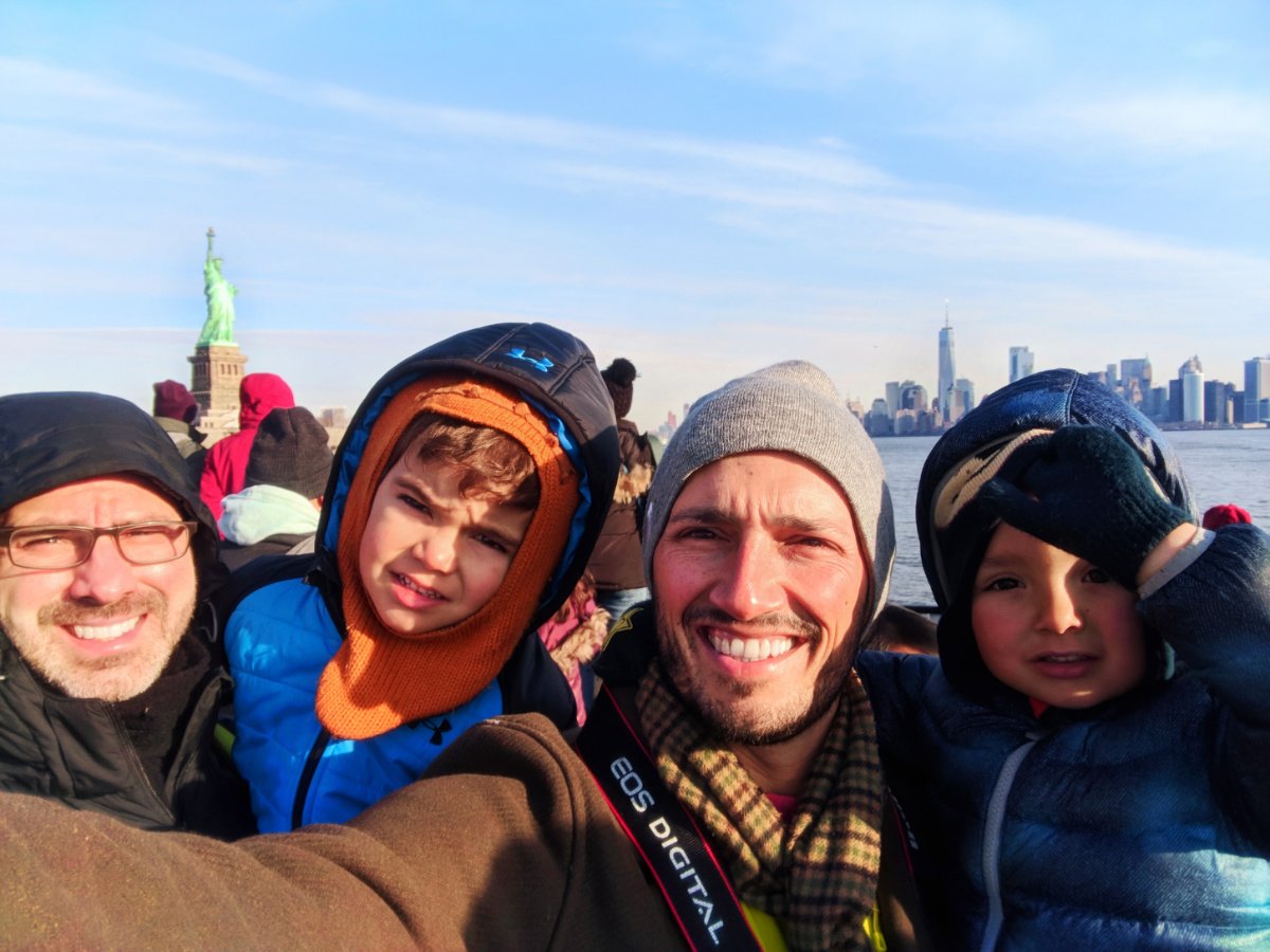 Taylor Family heading to Statue of Liberty via Liberty Cruises Ship New York City 4