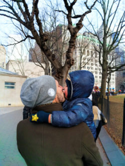 Taylor Family walking in Battery Park Lower Manhattan NYC with Kids 1