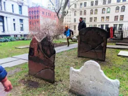 Taylor family at Trinity Church Graveyard Wall Street Lower Manhattan NYC 4