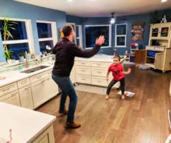 Taylor family dancing at home Self-care 1