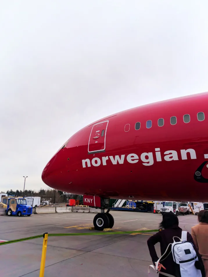 Norwegian Air Boeing 787 Dreamliner at SeaTac 1