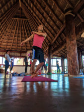 Participants practicing Yoga at Isla Holbox Yoga Retreat 5