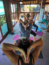 Participants with Victor Varana at Isla Holbox Yoga Retreat 11