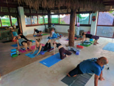 Participants with Victor Varana at Isla Holbox Yoga Retreat 15
