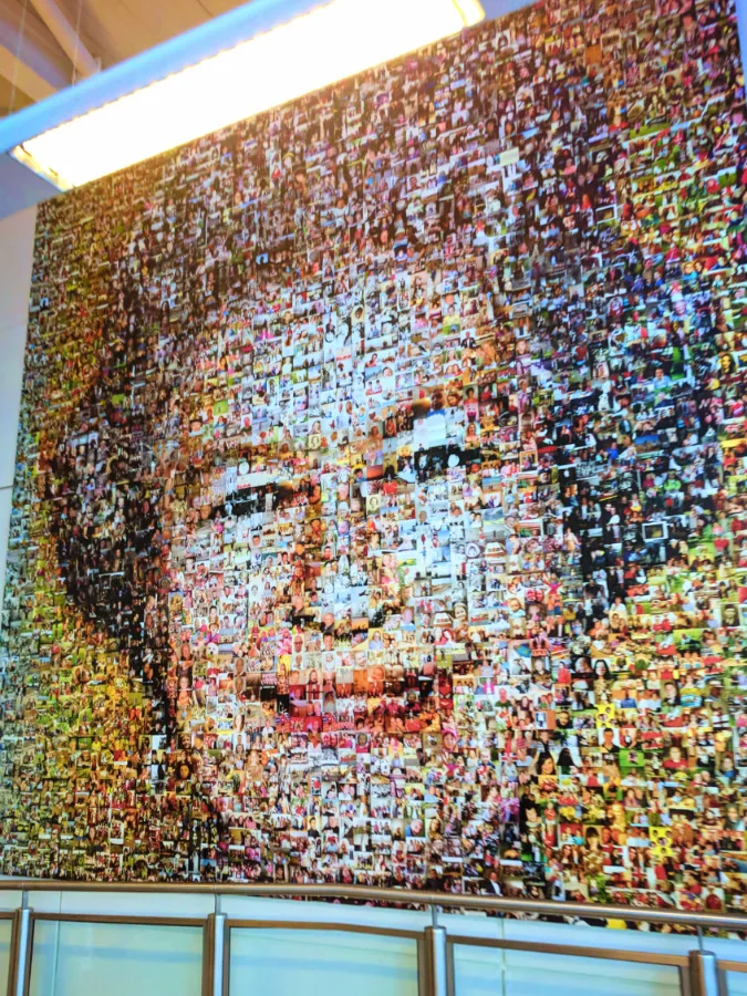 Queen Elizabeth II Mural at London Gatwick Airport 1