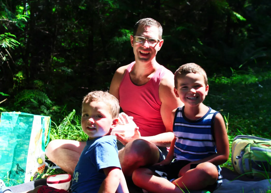 Taylor Family Picnicking at Murhut Falls Olympic National Forest 2