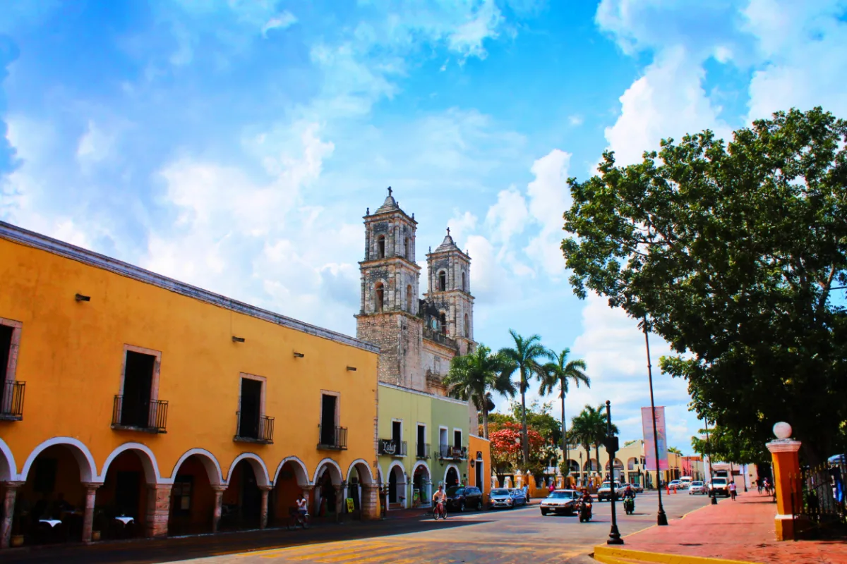 Cathedral in Valladolid Yucatan road trip 14