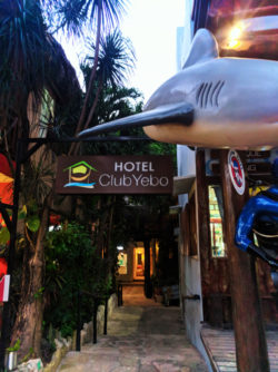 Club Yebo Hotel Entrance Playa Del Carmen Yucatan 1